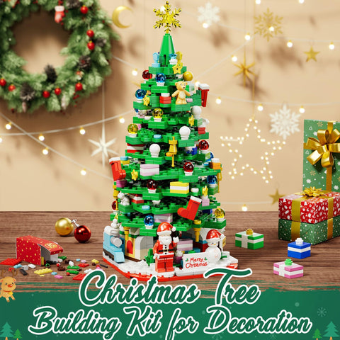 Qinline mini-figures with snowmen and Santa adding festive character