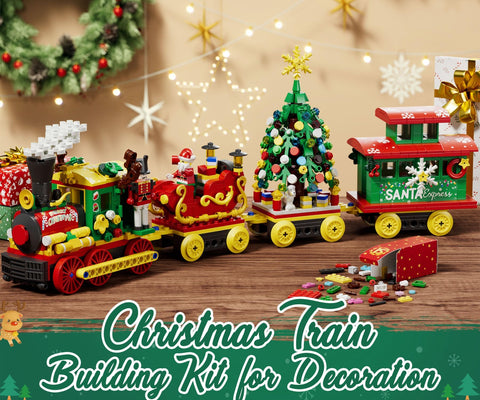 Qinline Santa and nutcracker mini-figures displayed for character collection