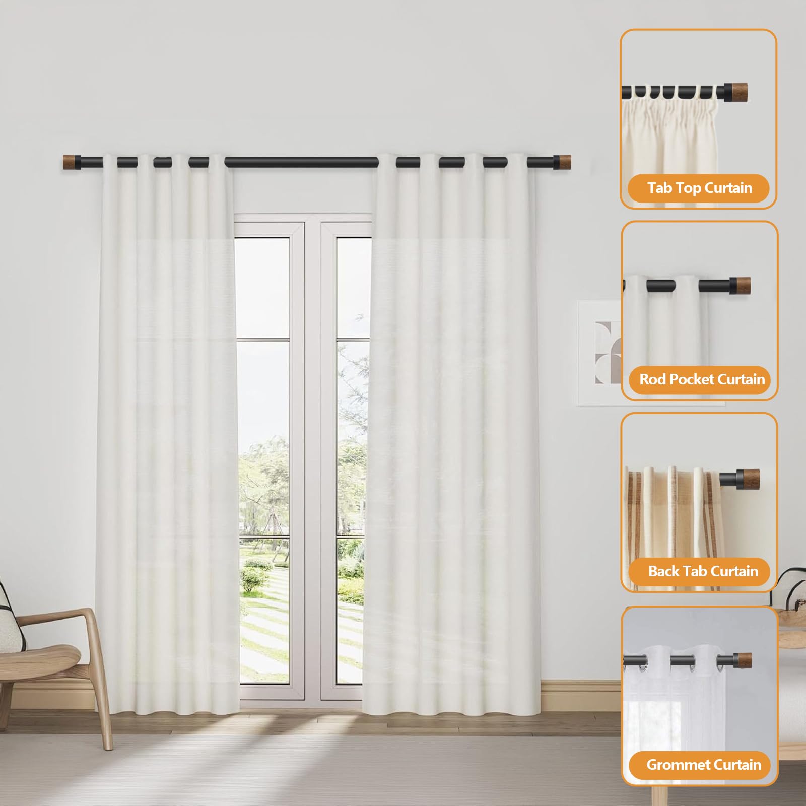 QITERI brackets and hardware mounted, easy secure installation benefit