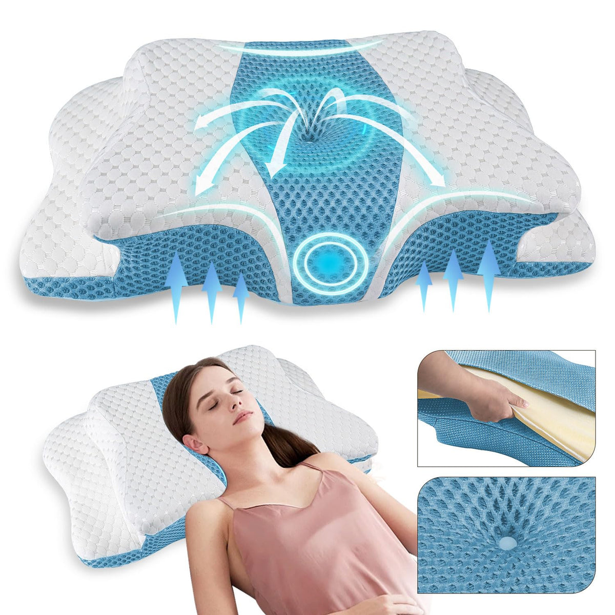 QIUBABYO front view showing ergonomic shape and balanced support
