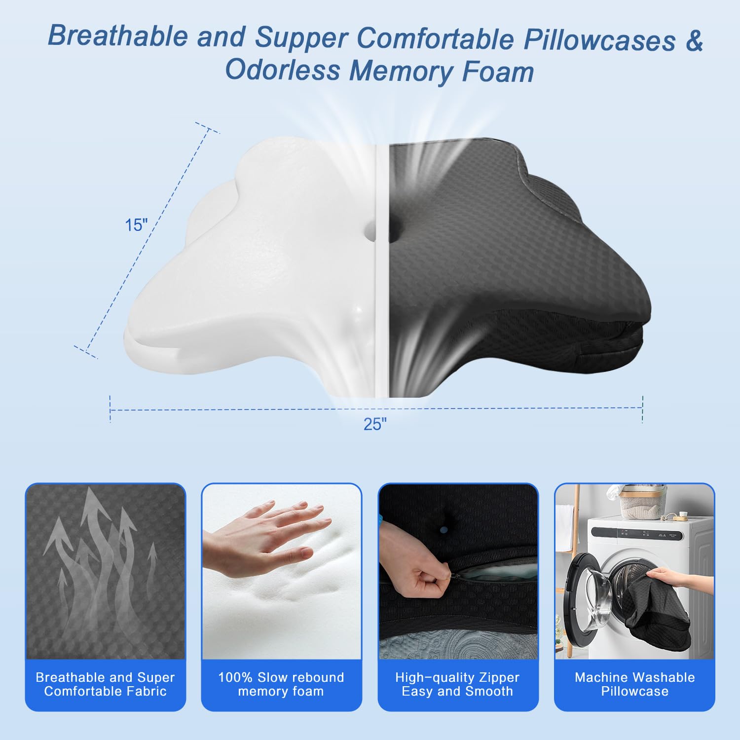 QIUBABYO in-bed side sleeper using pillow for improved sleeping posture