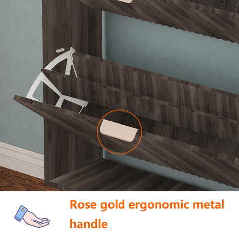 QIVOMIX rose-metal handle and wood grain close-up offering bump protection and style