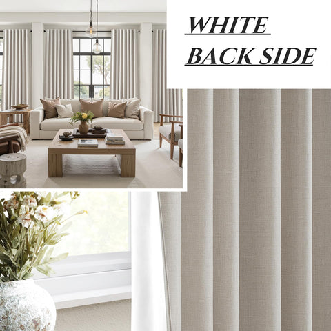 QJmydeco back-tab and rod-pocket detail showing versatile hanging options and neat finish