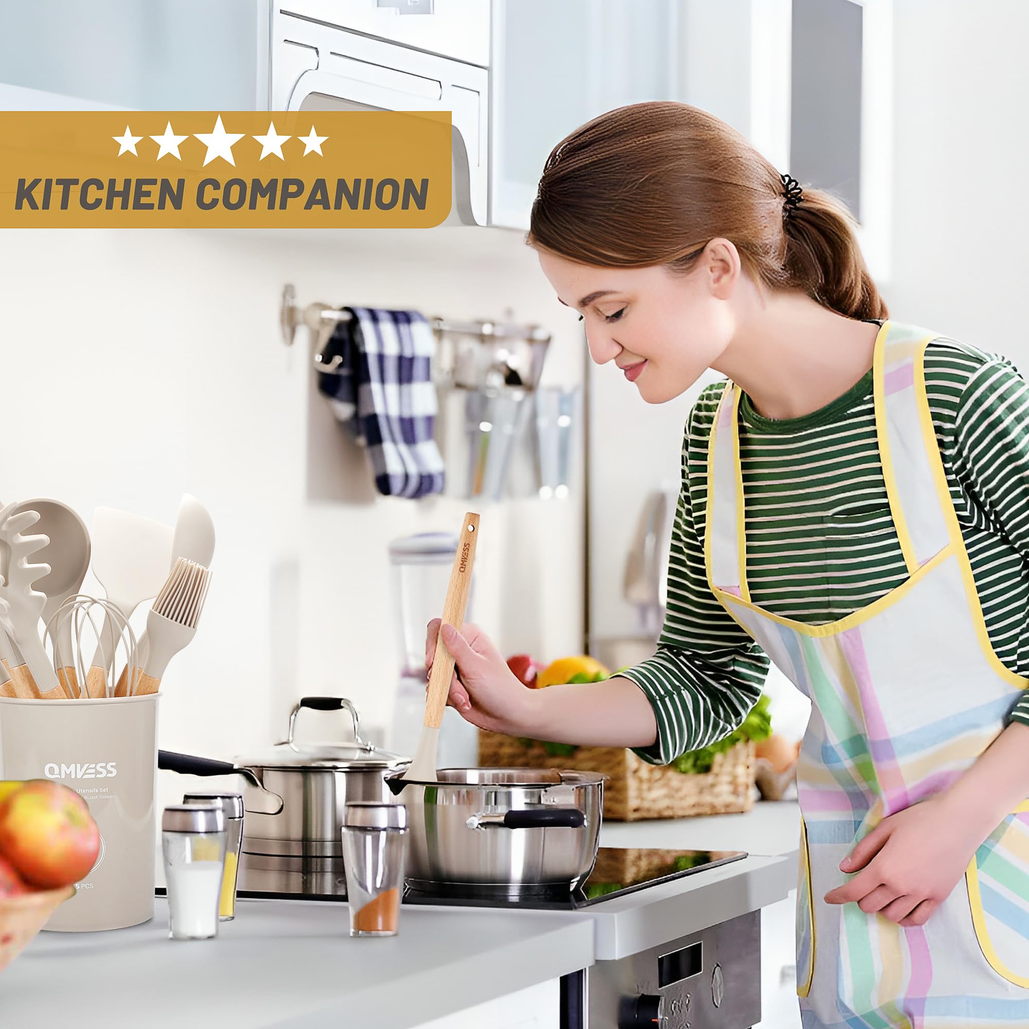 QMVESS countertop holder display keeping tools organized and accessible