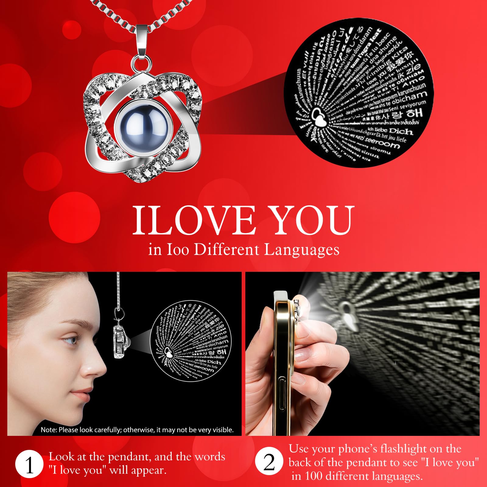 Qnxoat necklace worn on model showing wearable keepsake and romantic styling benefit