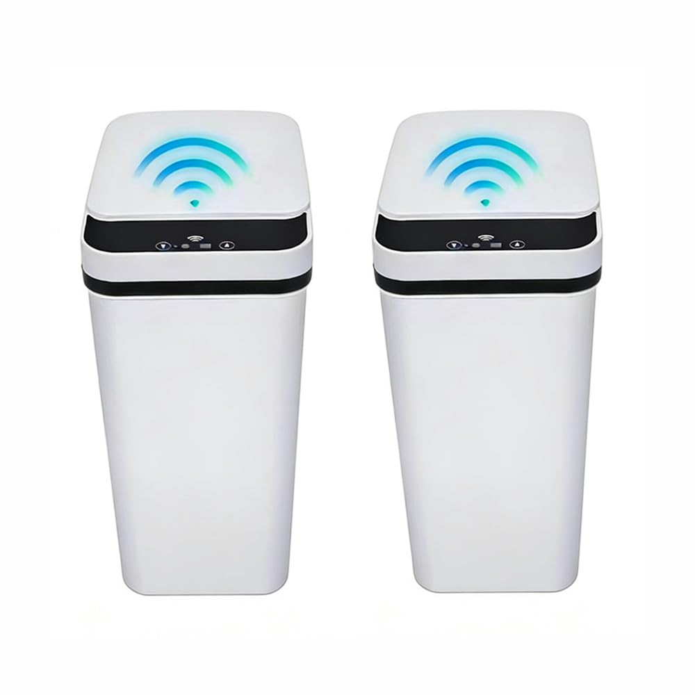 QSFWCSM front view white bin showing compact design and easy placement