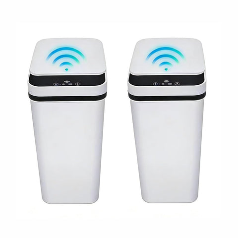 QSFWCSM front view white bin showing compact design and easy placement
