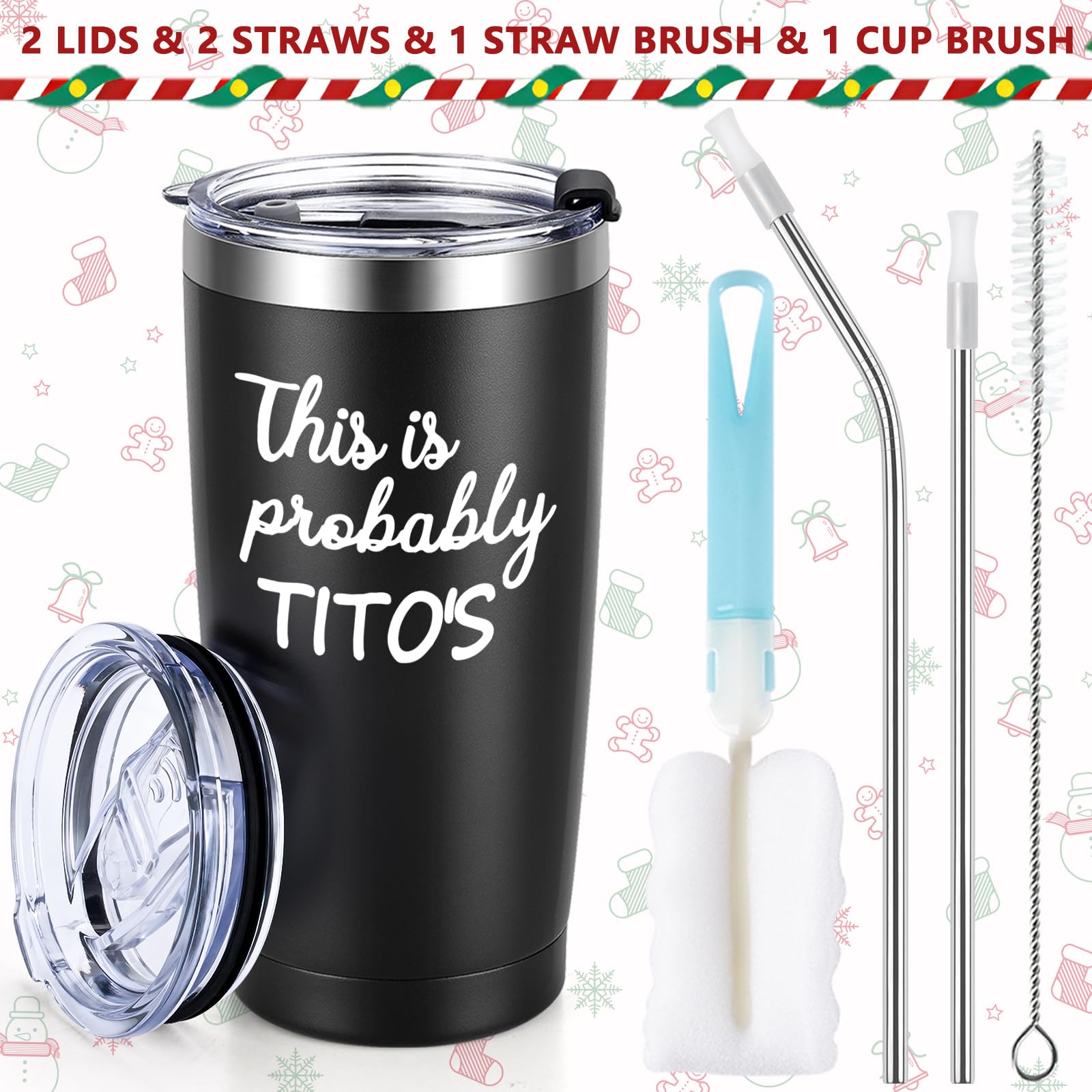 Qtencas tumbler in white gift box packaging, gift-ready presentation