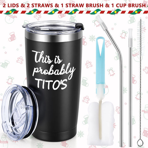 Qtencas tumbler in white gift box packaging, gift-ready presentation