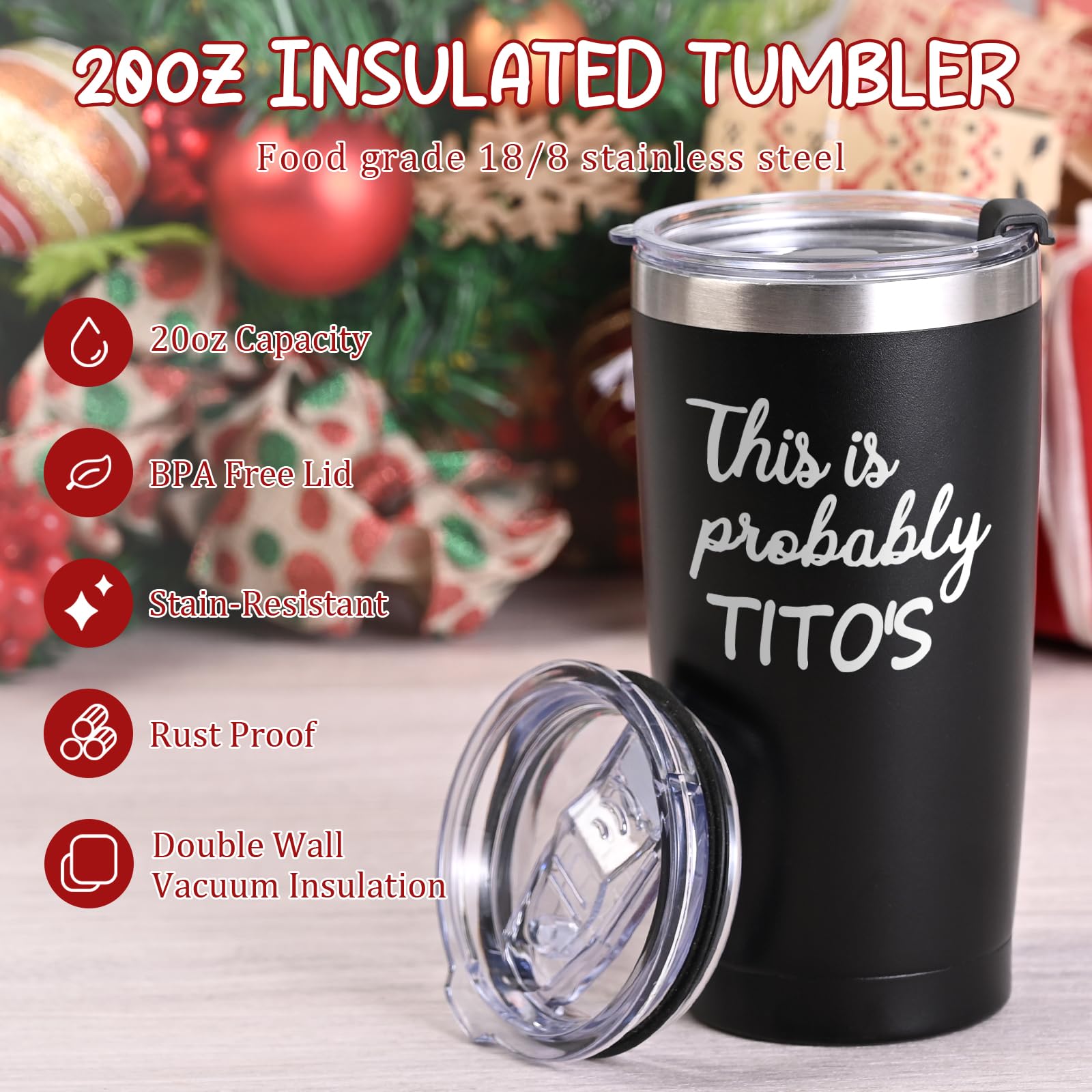 Qtencas tumbler accessories with straw and two lids, ready-to-use convenience