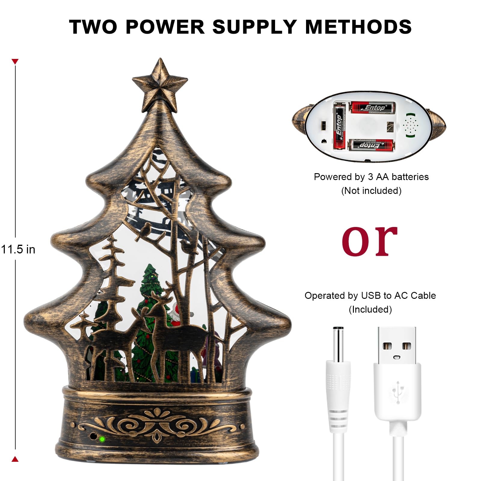 Qualdout battery compartment open view, allows cordless placement benefit