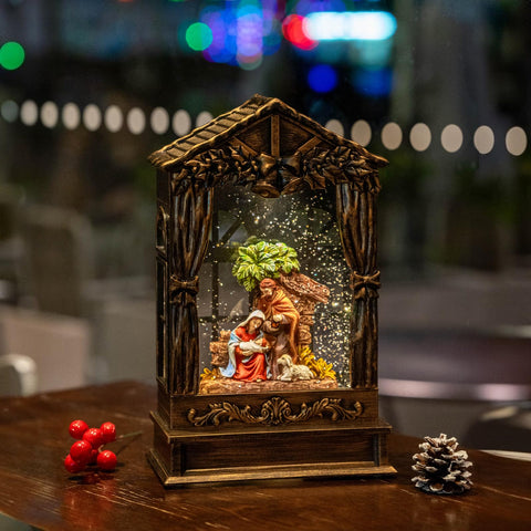 Qualdout gift packaging with globe and card illustrating ready-to-give holiday present