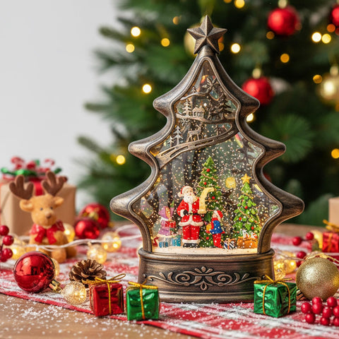 Qualdout scale comparison on mantel, demonstrates compact size for decor