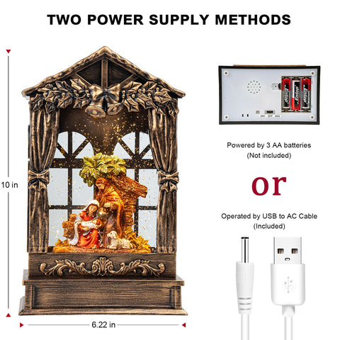 Qualdout USB cable connected to globe showing continuous power option and cost savings