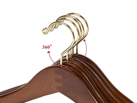 Quality Hangers hanger holding a jacket to show size and shoulder support