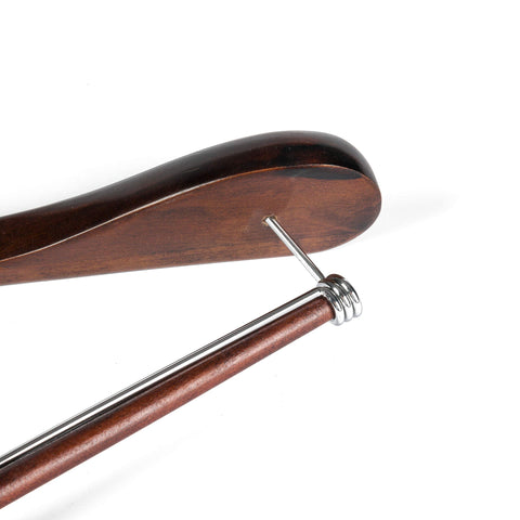 Quality Hangers smooth retro wood finish texture for an elegant closet appearance