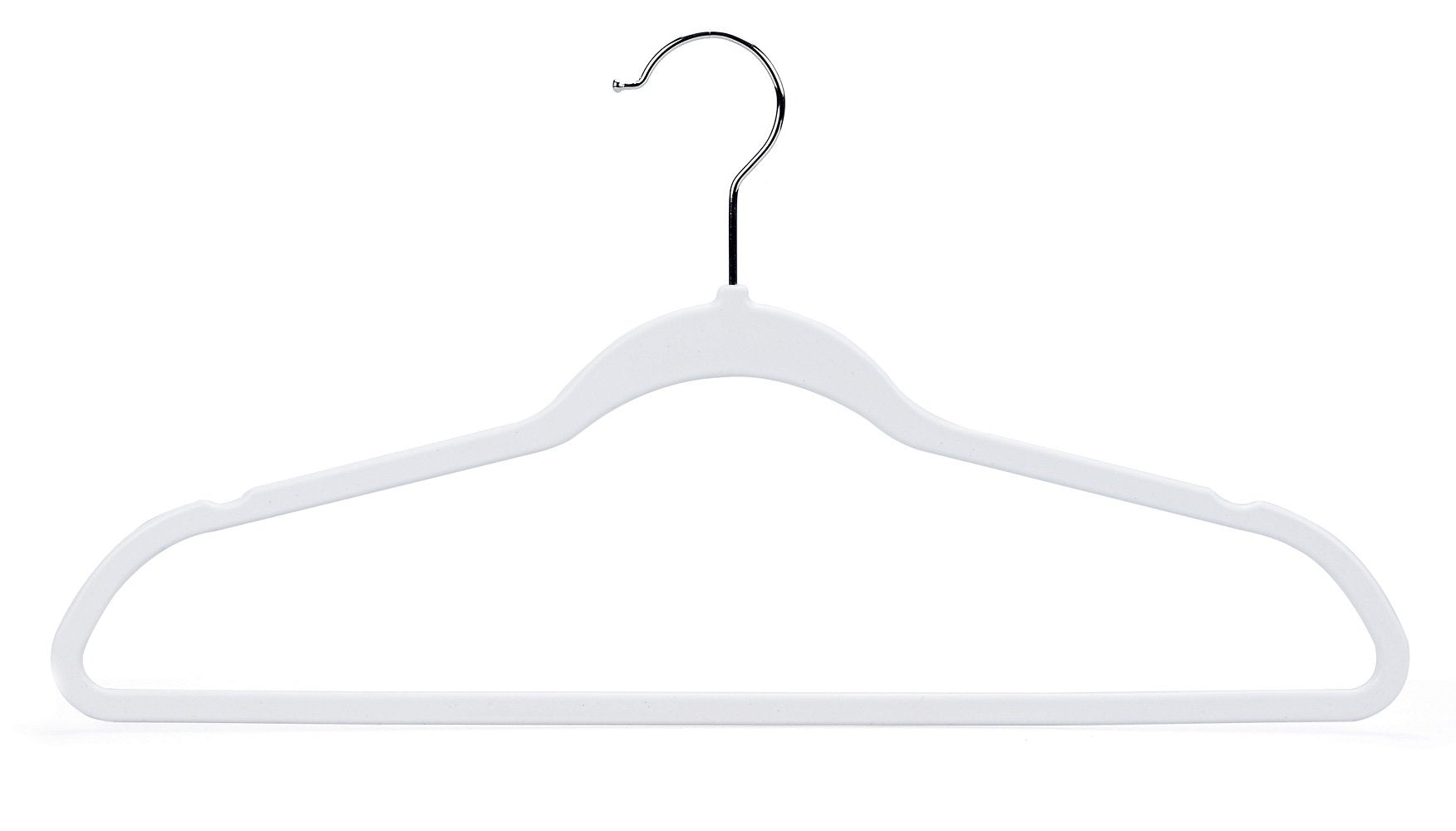 Quality Hangers in styled closet showing streamlined organization and visual calm benefit