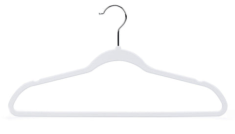 Quality Hangers in styled closet showing streamlined organization and visual calm benefit