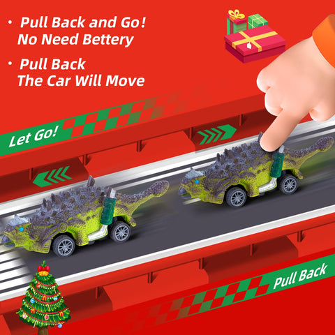 Quanquer stacked cars in storage tray to show organization and easy cleanup benefit