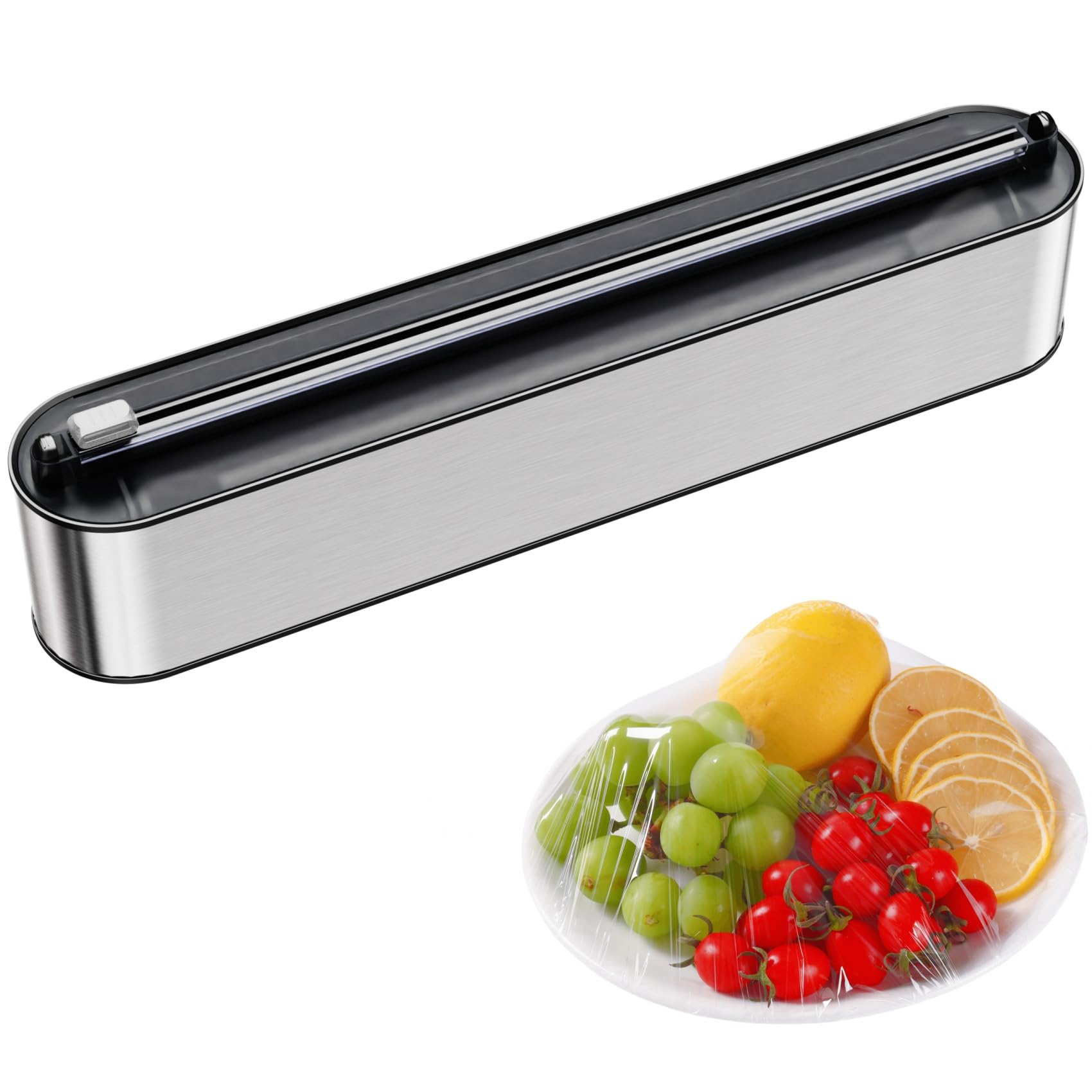 Quasziwa front view mounted on fridge showing space-saving benefit