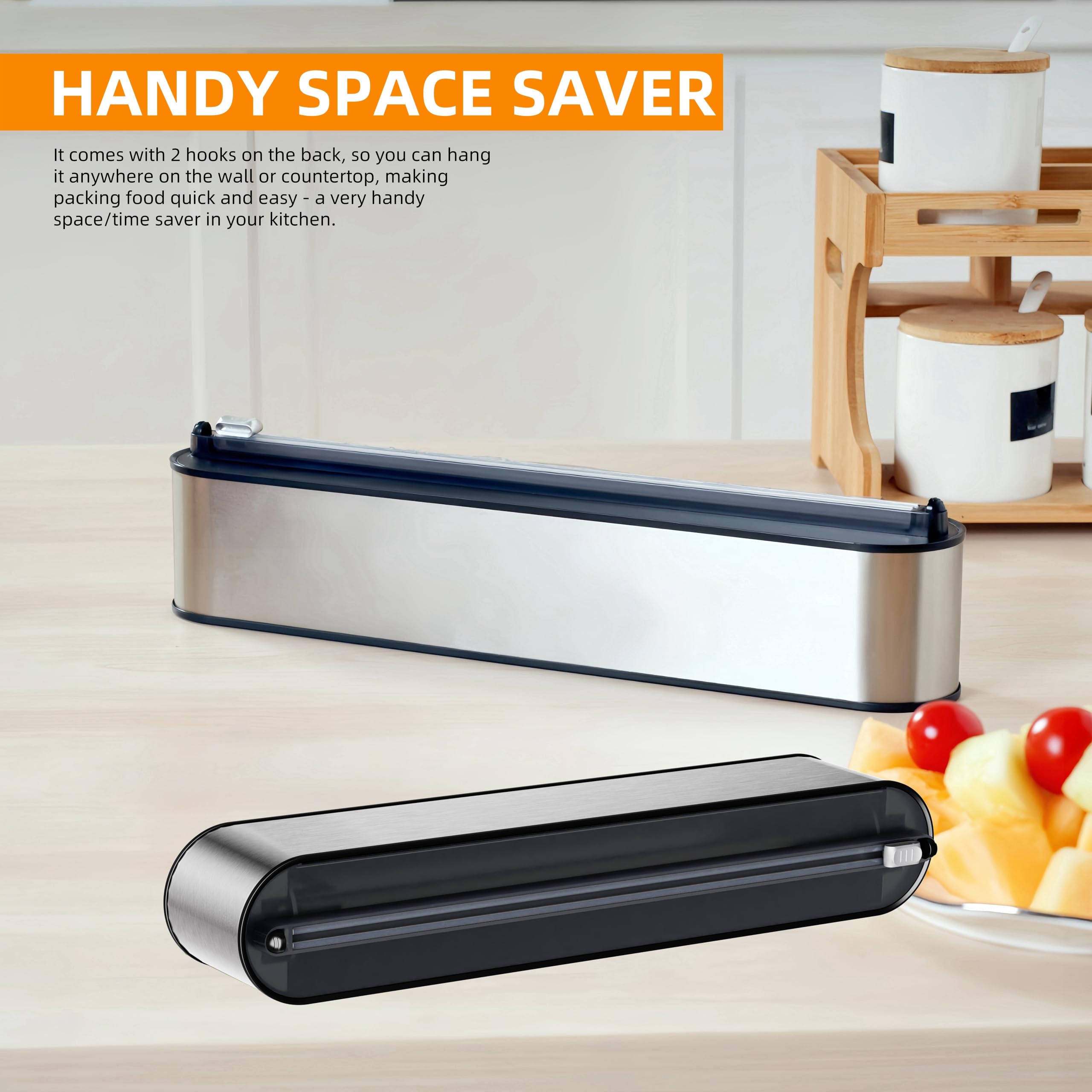 Quasziwa lifestyle kitchen mounted near stove for tidy organization