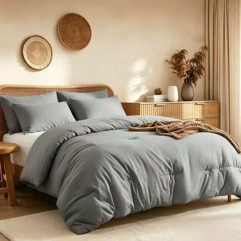 Quataly comforter front view showing neat packaging and soft appeal