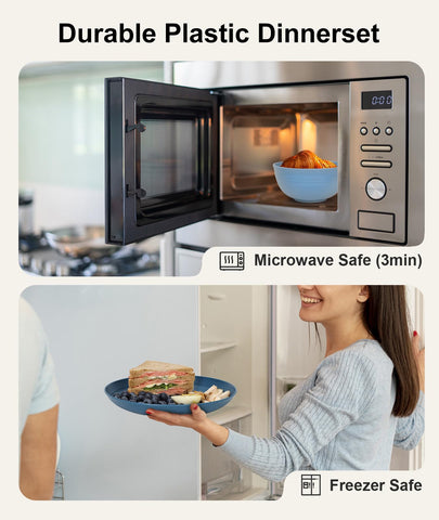 Quatish stacked salad plates demonstrating compact storage and space-saving benefit