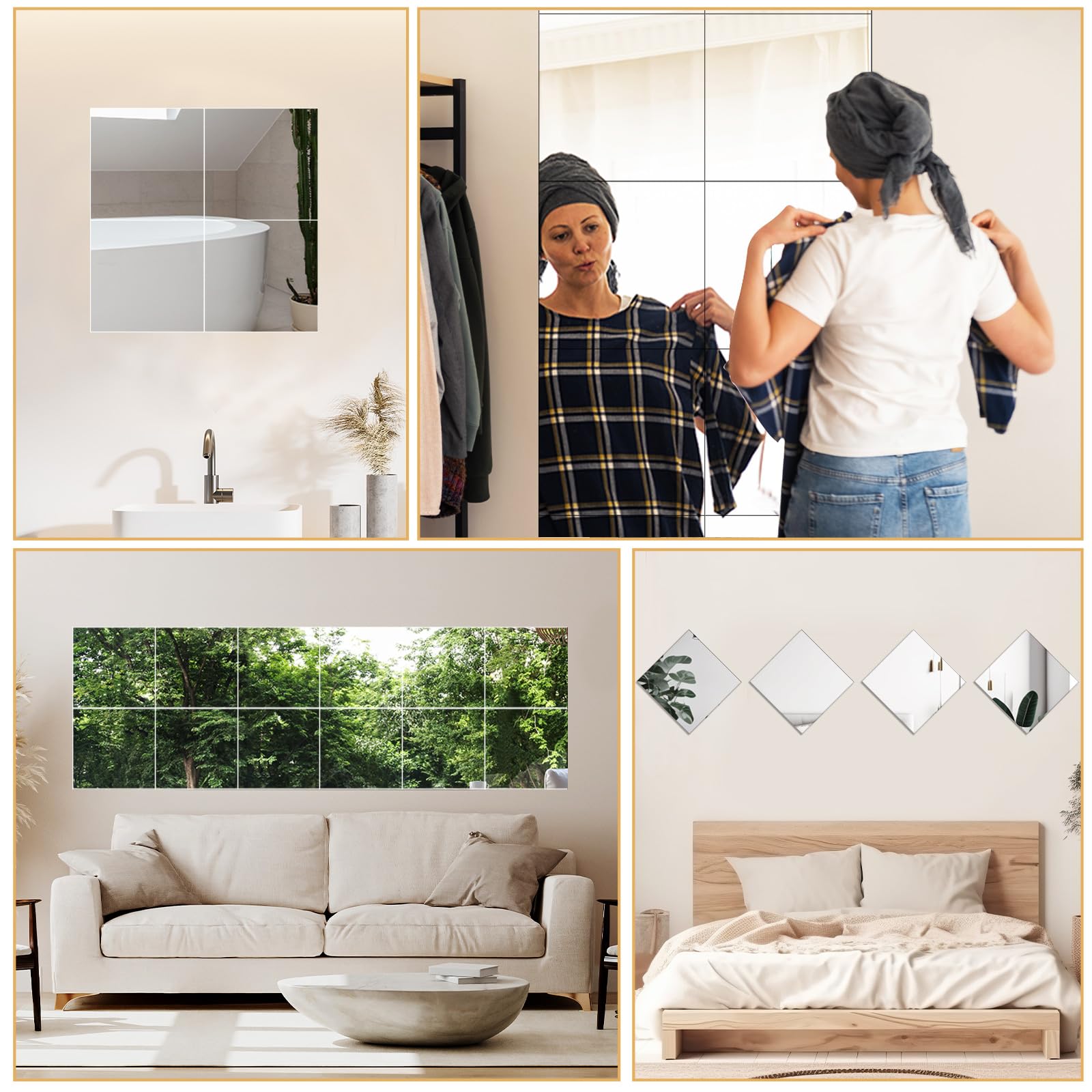 Queekay tile held in hand to show scale and thinness, portable and easy-install benefit