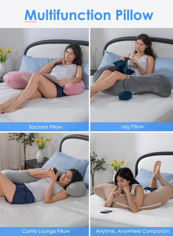 QUEEN ROSE pillow in bed lifestyle scene improving nightly comfort