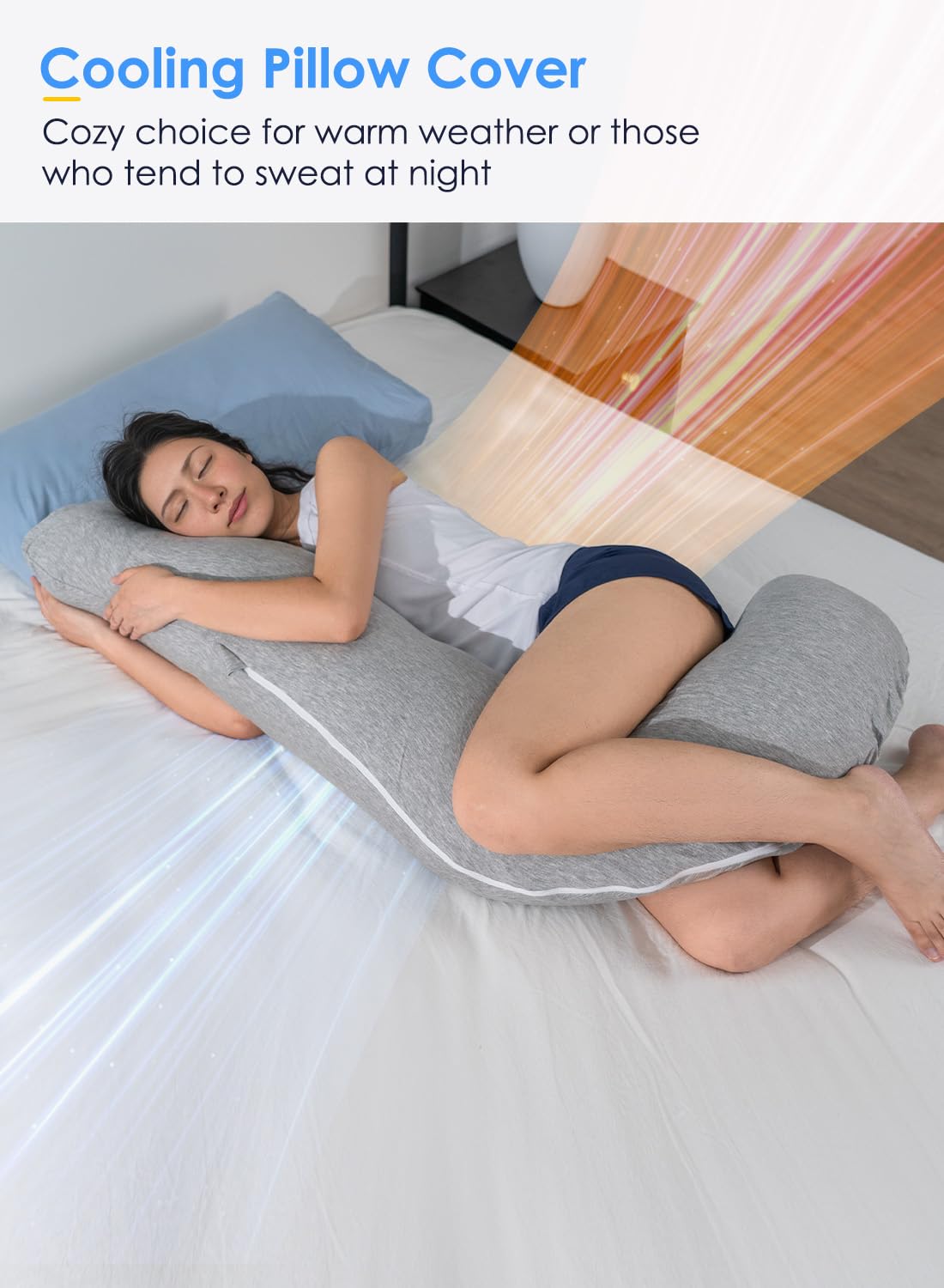 QUEEN ROSE pregnant mother using pillow for belly and back support