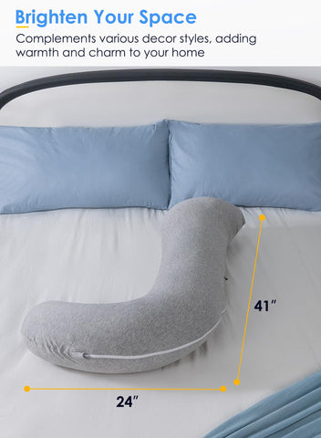 QUEEN ROSE size comparison with ruler showing pillow length and scale