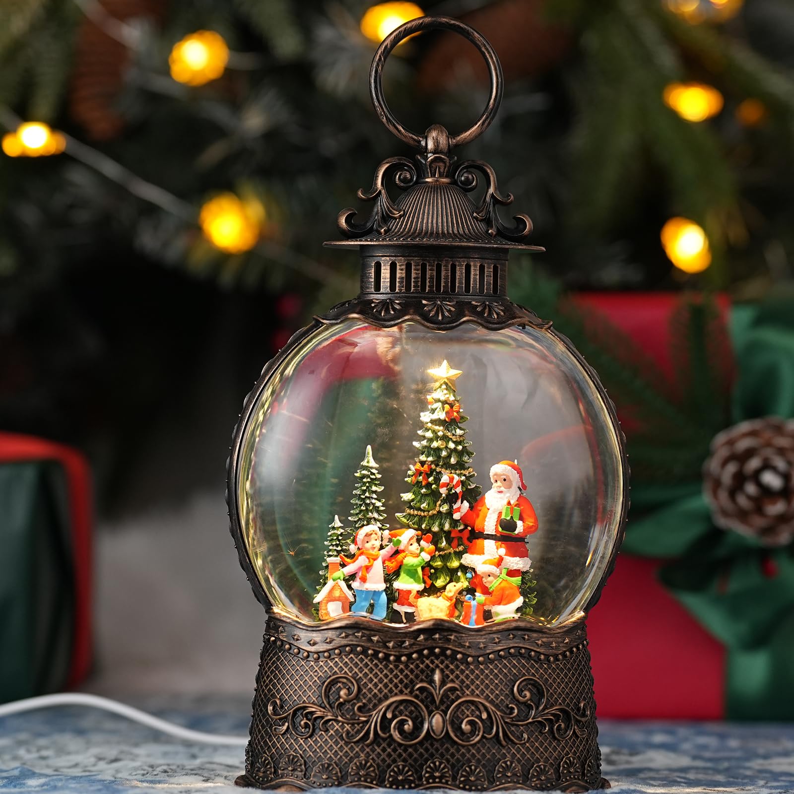Qukulov size comparison next to coffee mug showing compact scale for tabletops