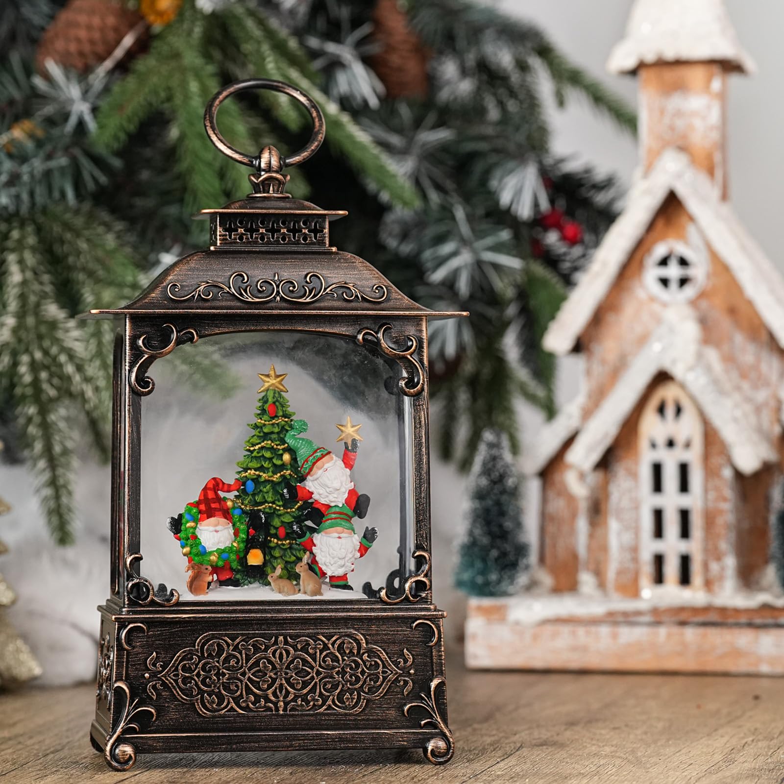 Qukulov next to candle to show compact scale and tabletop fit