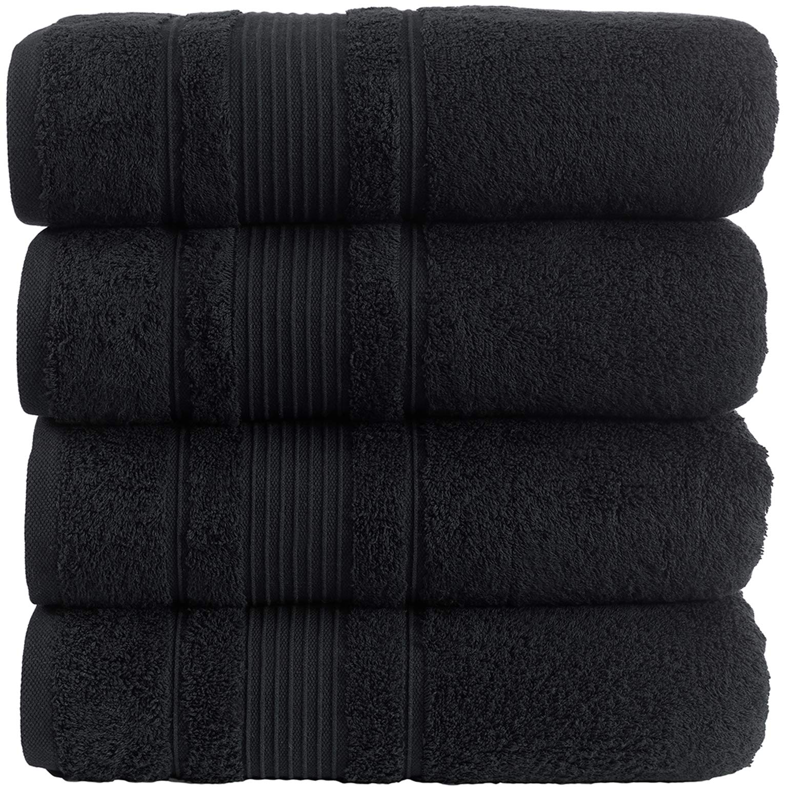 Qute Home towels hanging on bathroom rail illustrating quick-dry airflow benefit