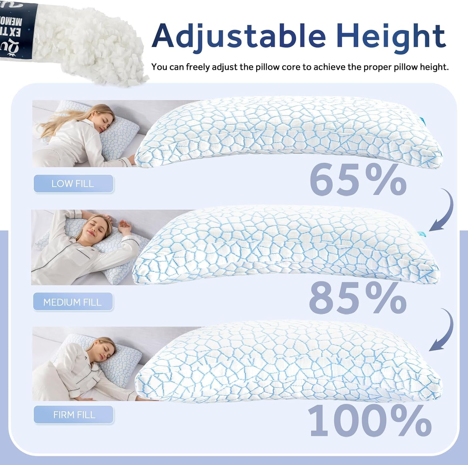 QUTOOL vacuum-packed pillow box for compact shipping convenience benefit