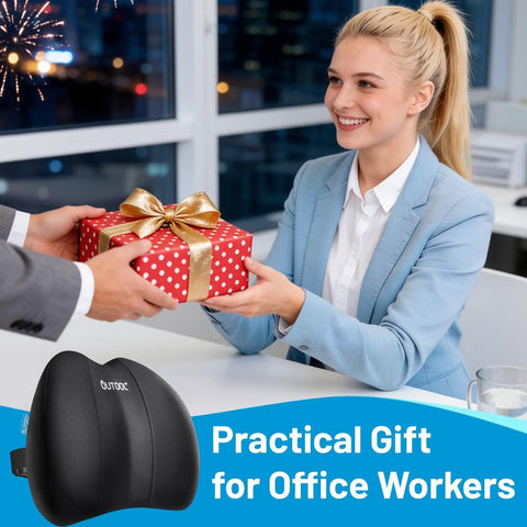 QUTOOL in a home office lifestyle scene illustrating daily comfort and posture support benefit