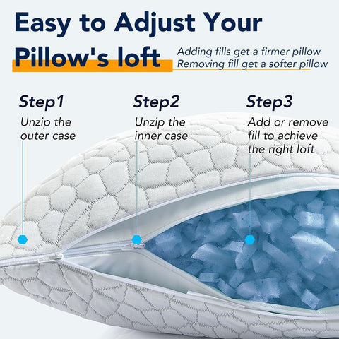 QUTOOL pillow unpacked after delivery illustrating quick expansion and ready-to-use benefit