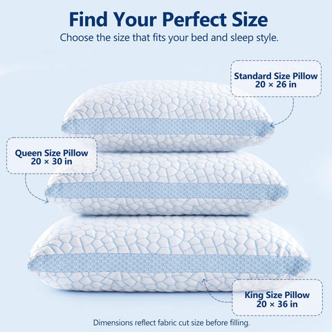 QUTOOL compressed packed pillow illustrating easy shipping and recovery benefit