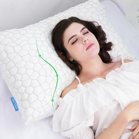 QUTOOL shredded memory foam fill detail demonstrating conforming support