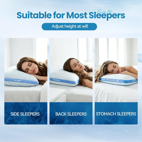 QUTOOL shredded gel memory foam interior detail highlighting breathability and support