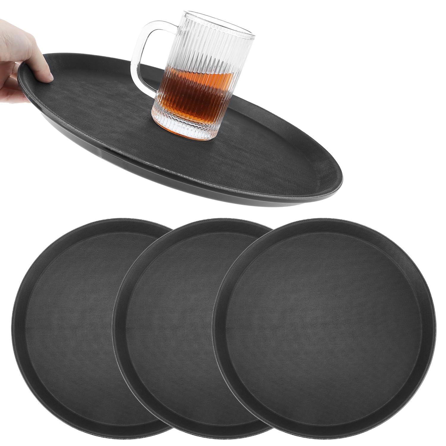 QWORK front view of 4-pack trays showing compact storage and durability