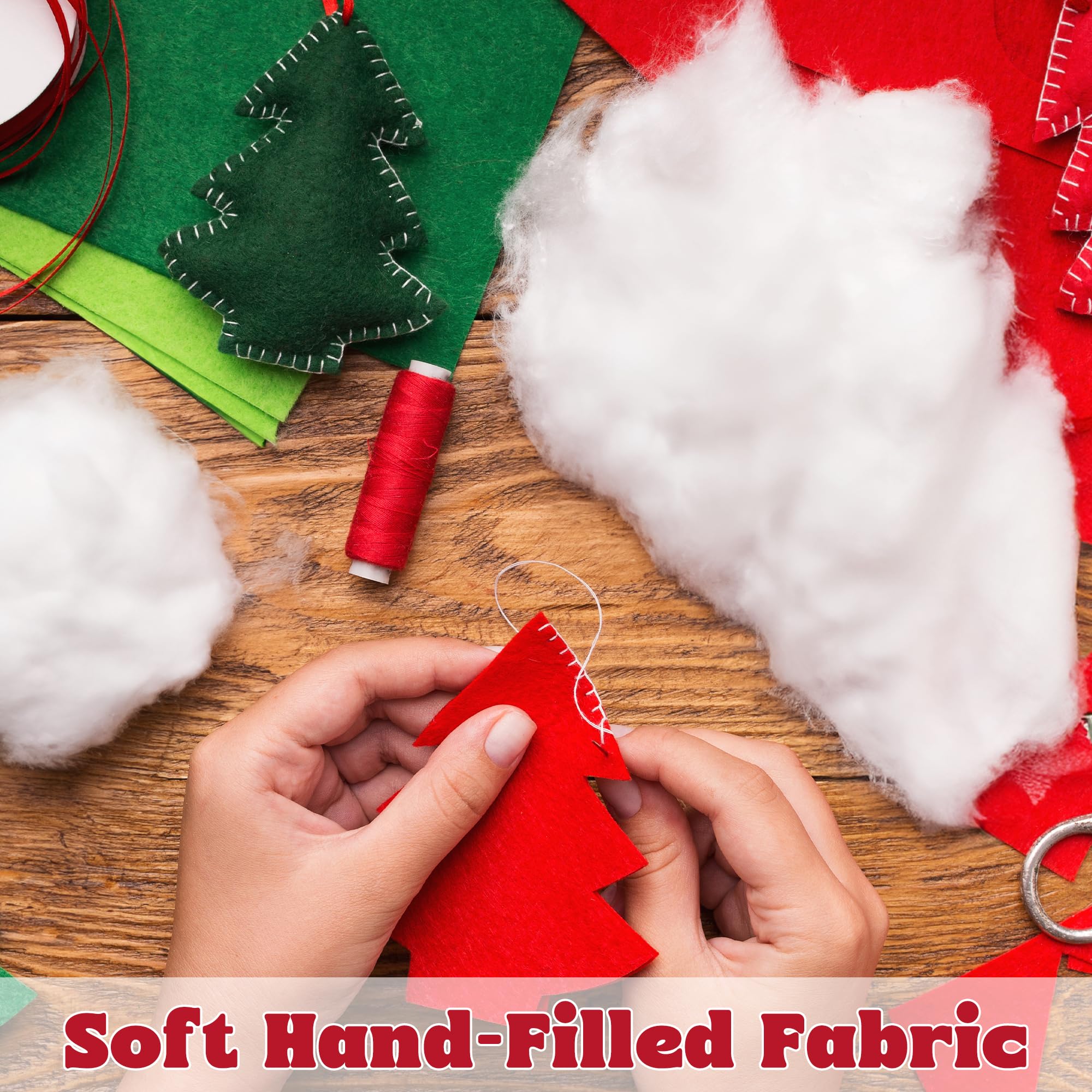 QZYL hands shaping cotton snow for craft projects and customizable drifts