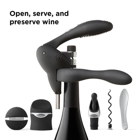 Rabbit wax remover tool clearing wax seal for easier bottle access
