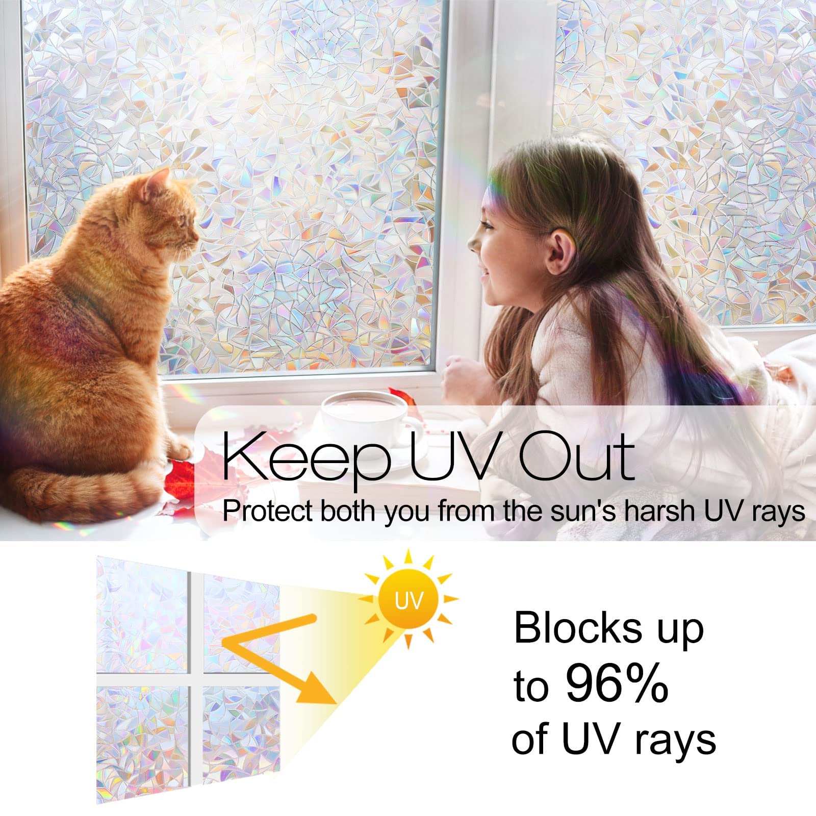 rabbitgoo installed on living room window softening sunlight benefit