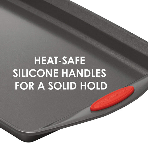 Rachael Ray close-up of nonstick texture promoting easy food release