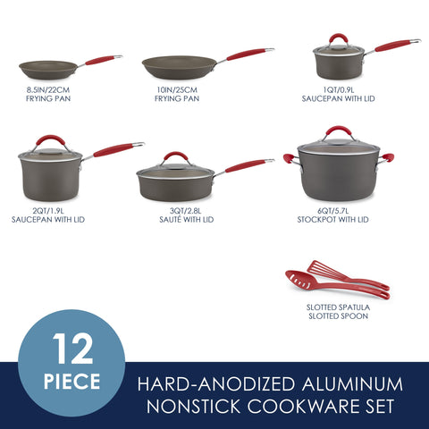 Rachael Ray Cucina close-up of nonstick interior demonstrating easy food release and fast cleanup