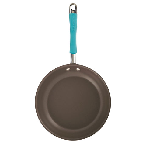 Rachael Ray shatter-resistant glass lid rim detail for secure viewing