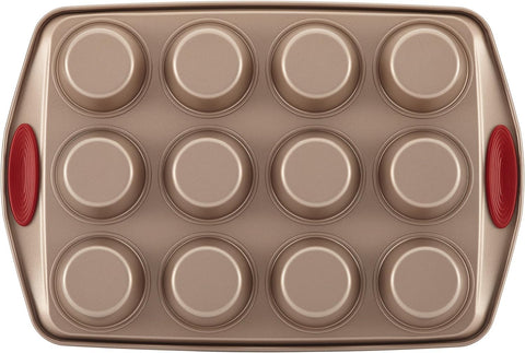 Rachael Ray Cucina stacked pans showing compact size and storage