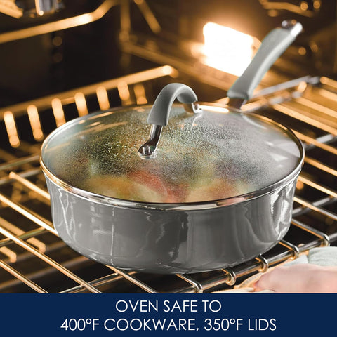 Rachael Ray Cucina saucepan simmering on stove showing even heat distribution