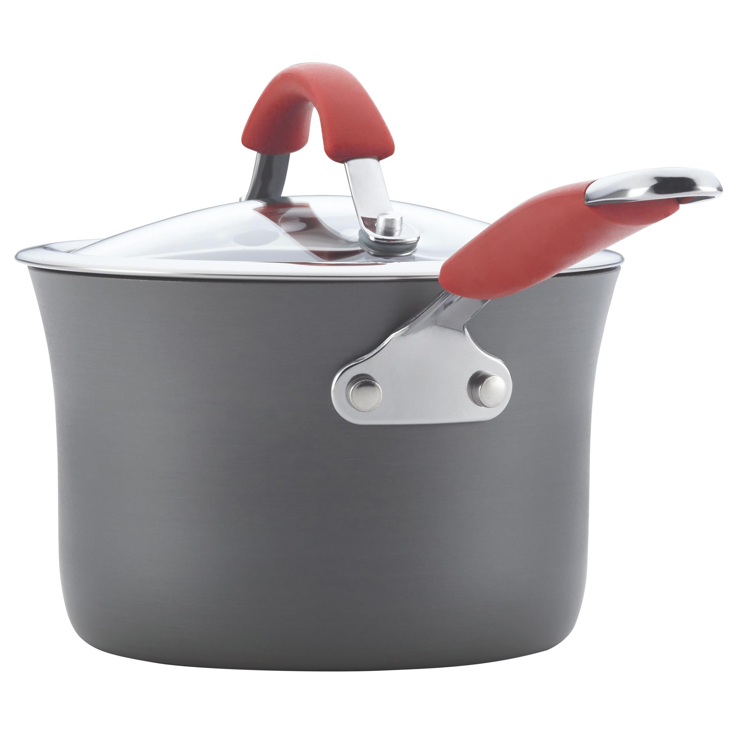 Rachael Ray Cucina utensils and pan setup indicating included tools for immediate use